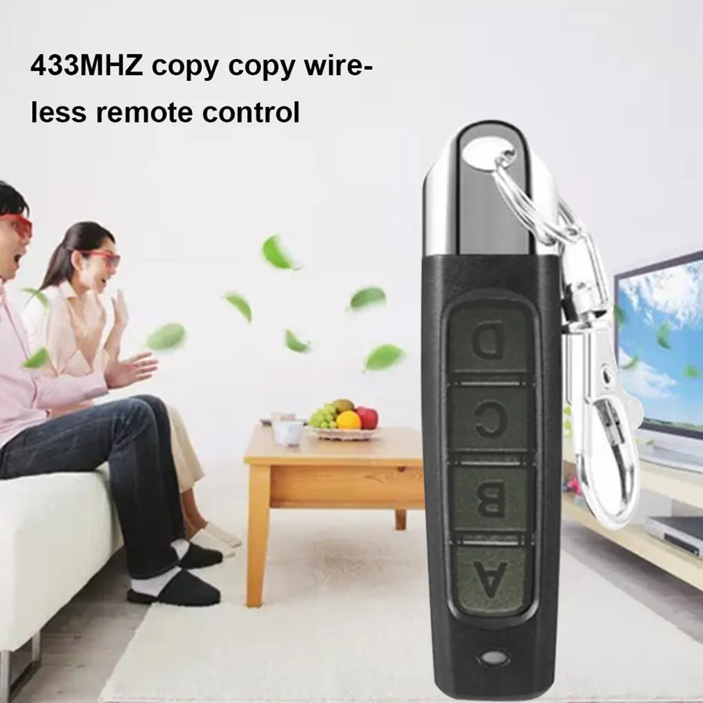 Abridor de puerta de garaje con Control remoto, 433MHZ, duplicador de Control remoto, clonación, código, llave de coche
