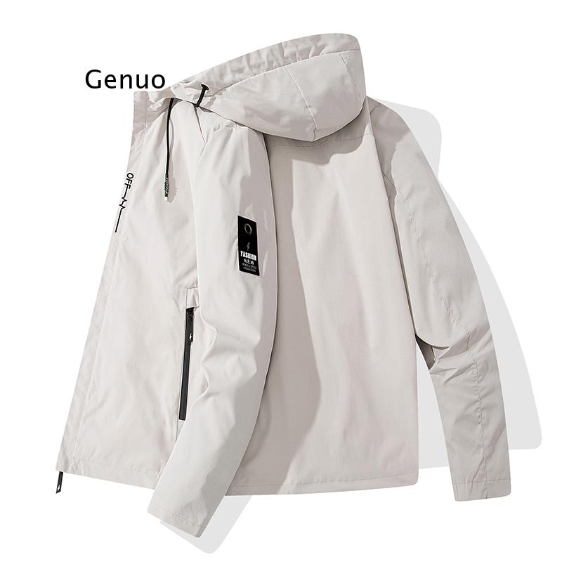 Jaket Ritsleting Bomber Pria Baru Musim Semi Pakaian Jalanan Kasual Pria Mantel Pilot Pas Badan Hip Hop Pakaian Pria 4XL 5XL 6XL