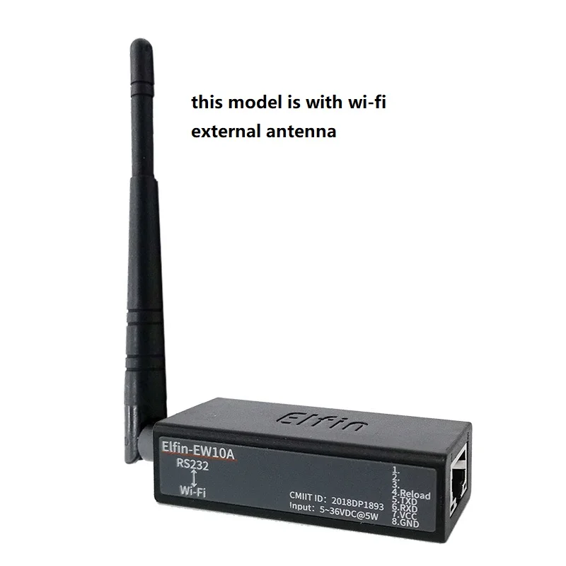 Самые маленькие беспроводные сетевые устройства Elfin-EW10A, Modbus TPC IP Функция RS232 для последовательного сервера Wi-Fi