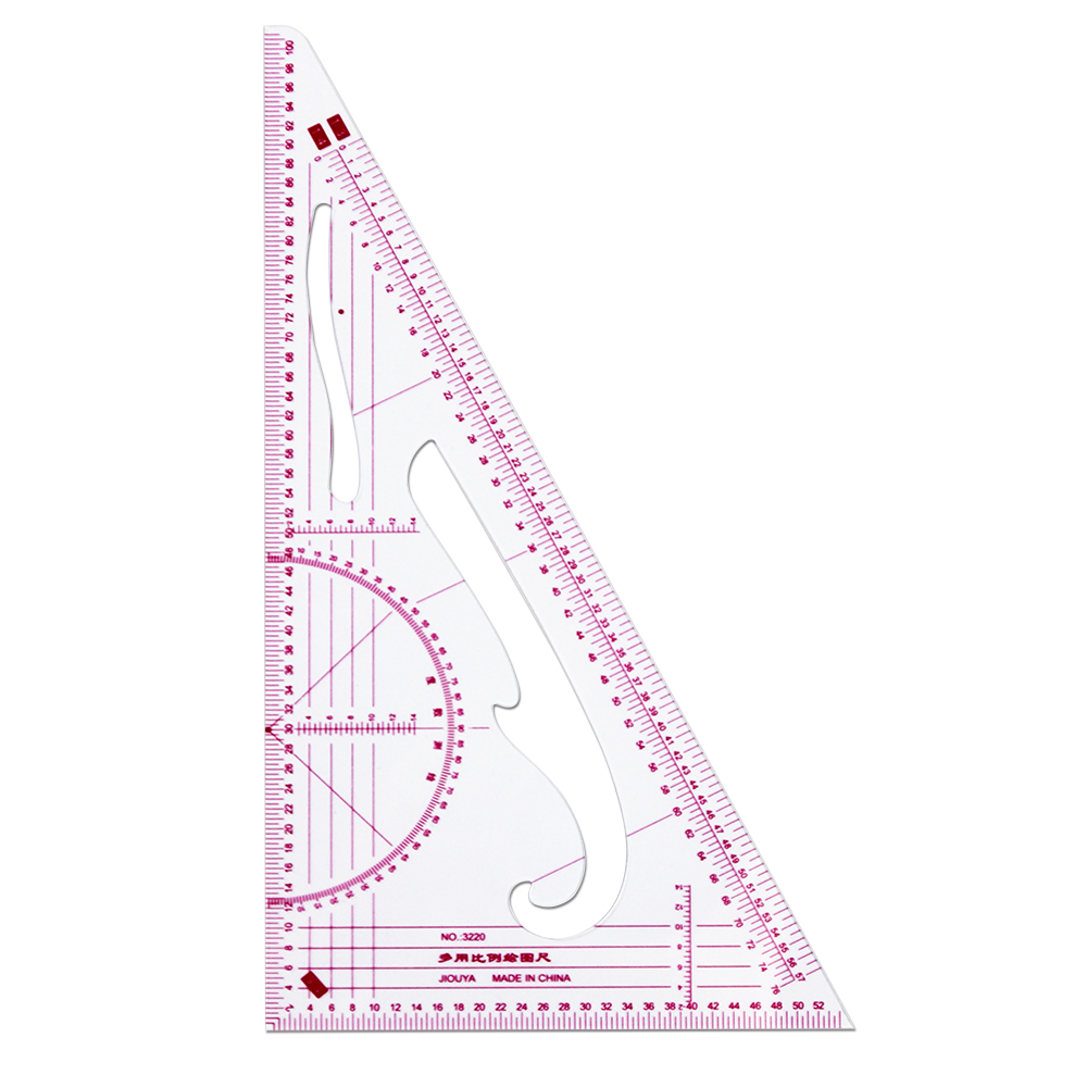 3220 plate-making, fine arts, multi-functional scale triangular printing ruler sizing ruler learning clothing scale