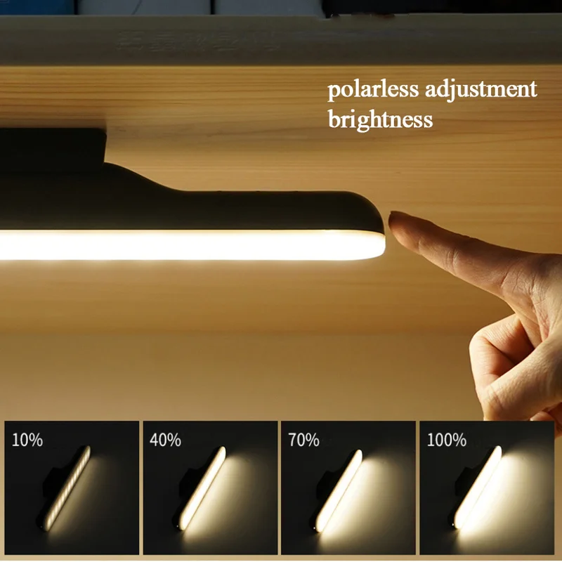 Lámpara LED de maquillaje, protección ocular USB, recargable, portátil, colgante, lámpara magnética, Interruptor táctil, luz de espejo, luz para Selfie