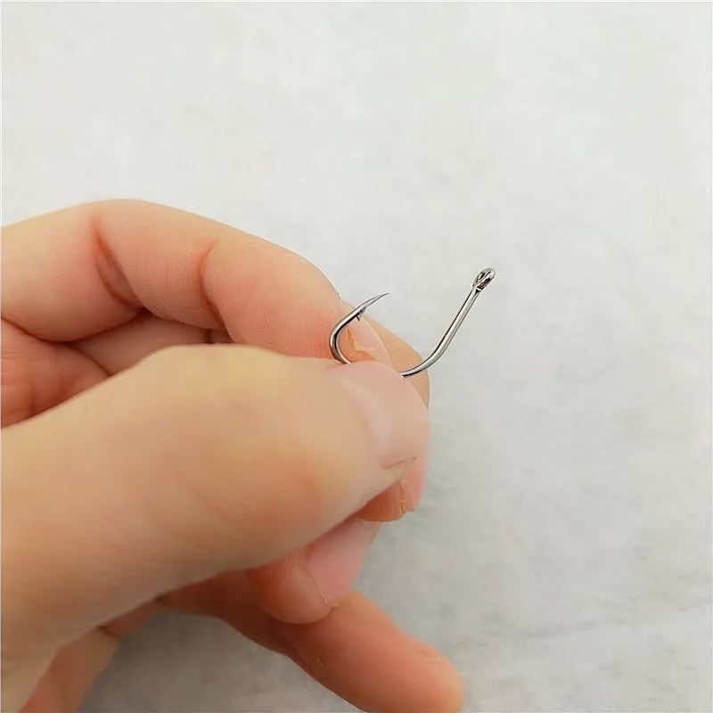 120 Chiếc Thép Carbon Lưỡi Hiệu Quả Thép Gai 3 #-12 # Fishhooks Có Lỗ Jig Cá Chép Bay lưỡi Câu Cá Lóc Con Sâu Pesca Giải Quyết