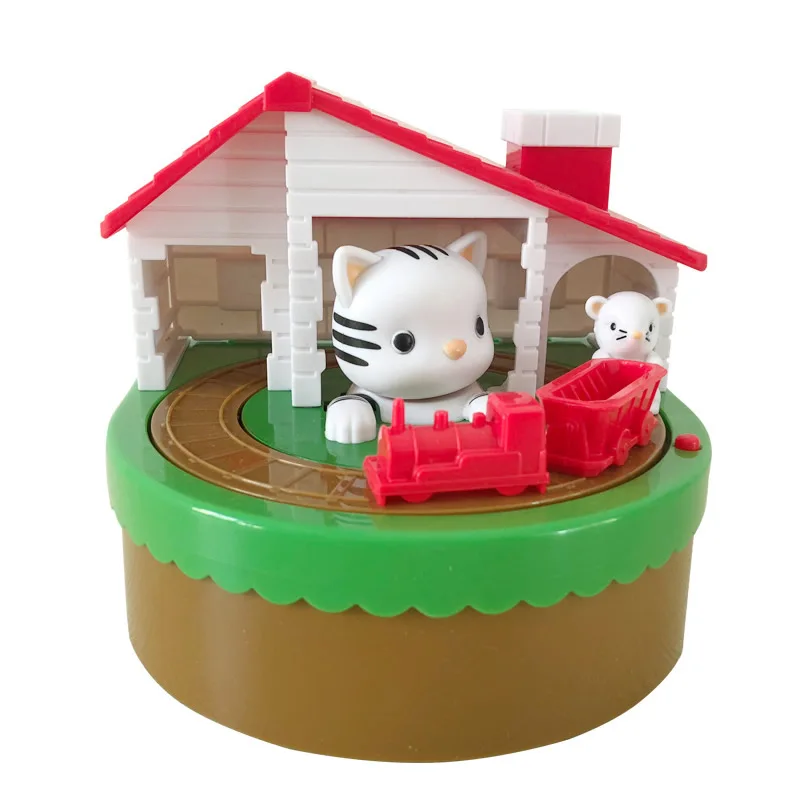 น่ารักแมวจับเมาส์อัตโนมัติขโมยเหรียญPiggy Bankอิเล็กทรอนิกส์เงินพลาสติกความปลอดภัยกล่องเหรียญธนาคารกล่องประหยัดสำหรับเด็กวันเกิดของขวัญ