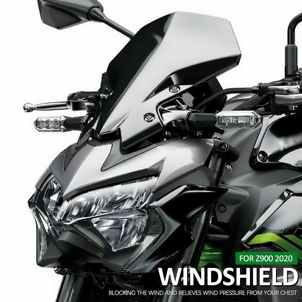 Neue Passform für KAWASAKI Z900 Z900 Z650 2020 2021 2022 2023 Motorrad Zubehör Sport Windschutzscheibe Windschutz Visier Deflektor