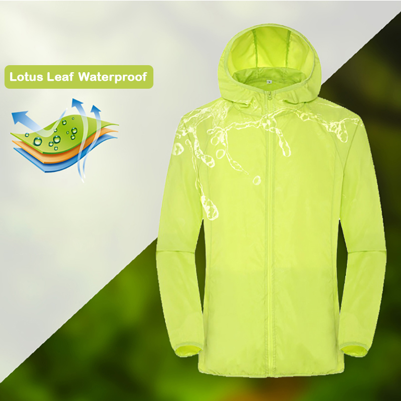 Chaqueta de senderismo impermeable para hombre y mujer, ropa de caza y acampada de secado rápido, abrigos deportivos para exteriores con protección solar, cortavientos Anti UV