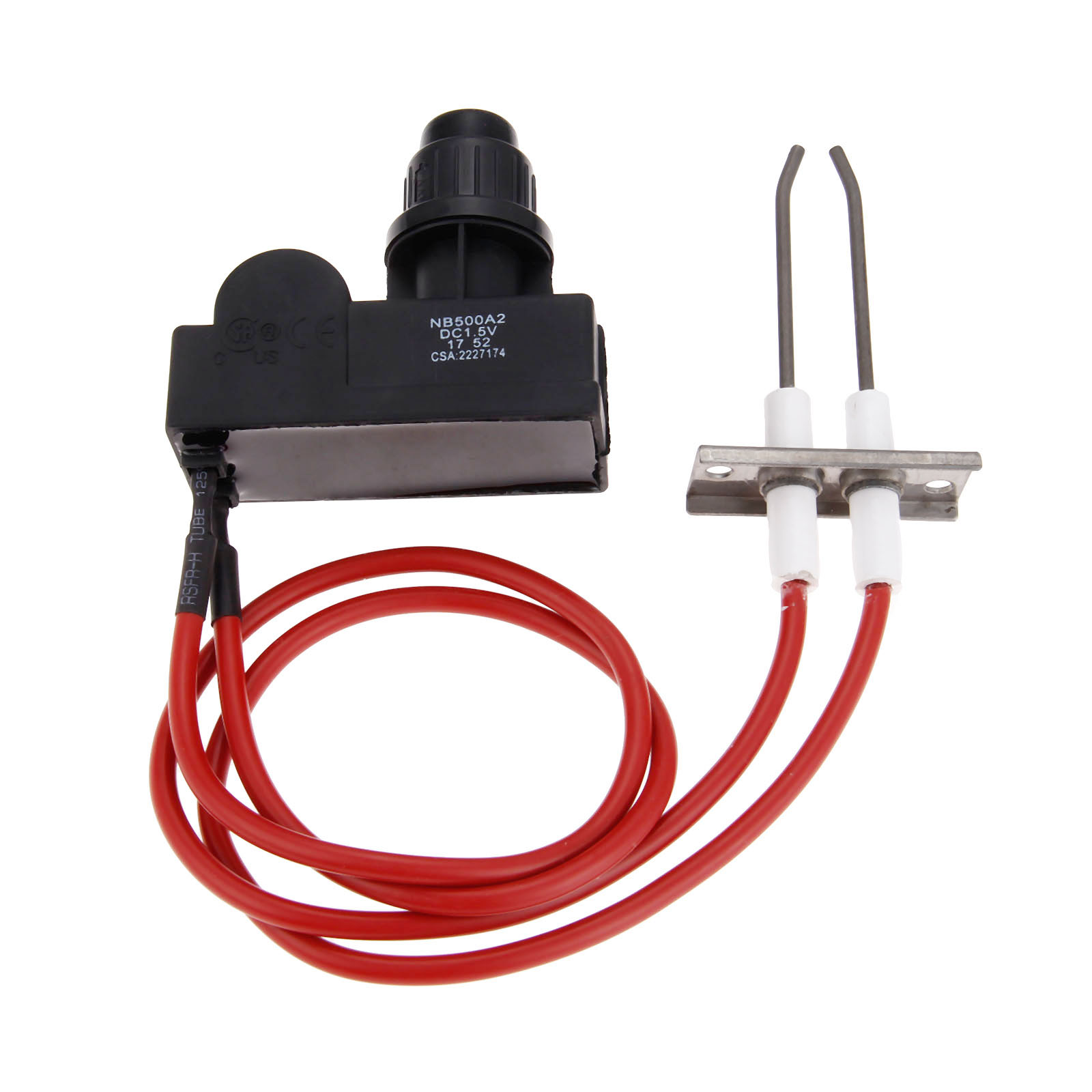 Kit de botón de encendido electrónico Universal, doble encendido para calentador de Gas y agua de parrilla de barbacoa, Char-Broil