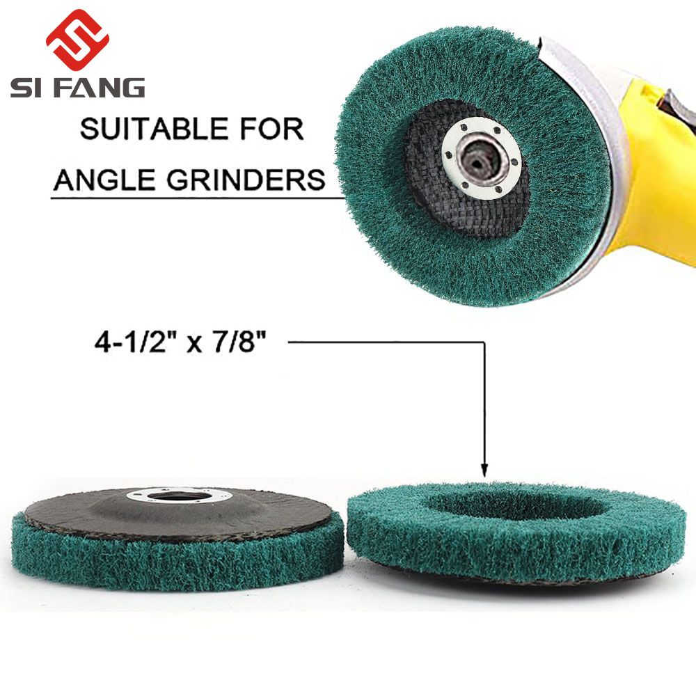 Диск шлифовальный угловой Нейлоновый, 4,5 дюйма, 115 мм, зернистость 180