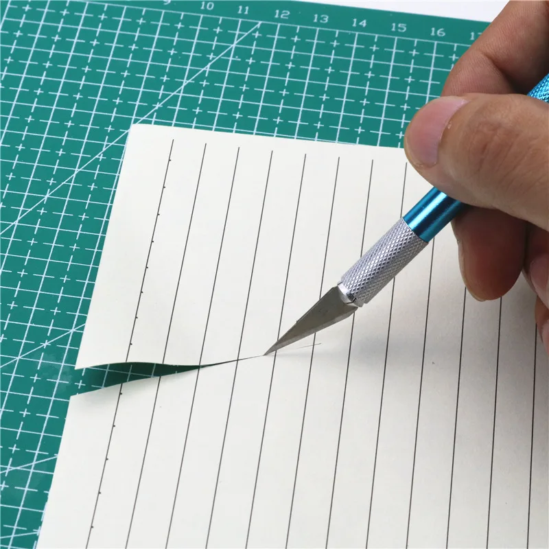 21 pezzi un set di coltelli da intaglio multiuso 20 lame in acciaio e una lega di alluminio Coltello per tagliare la carta da ufficio e aprire le lettere