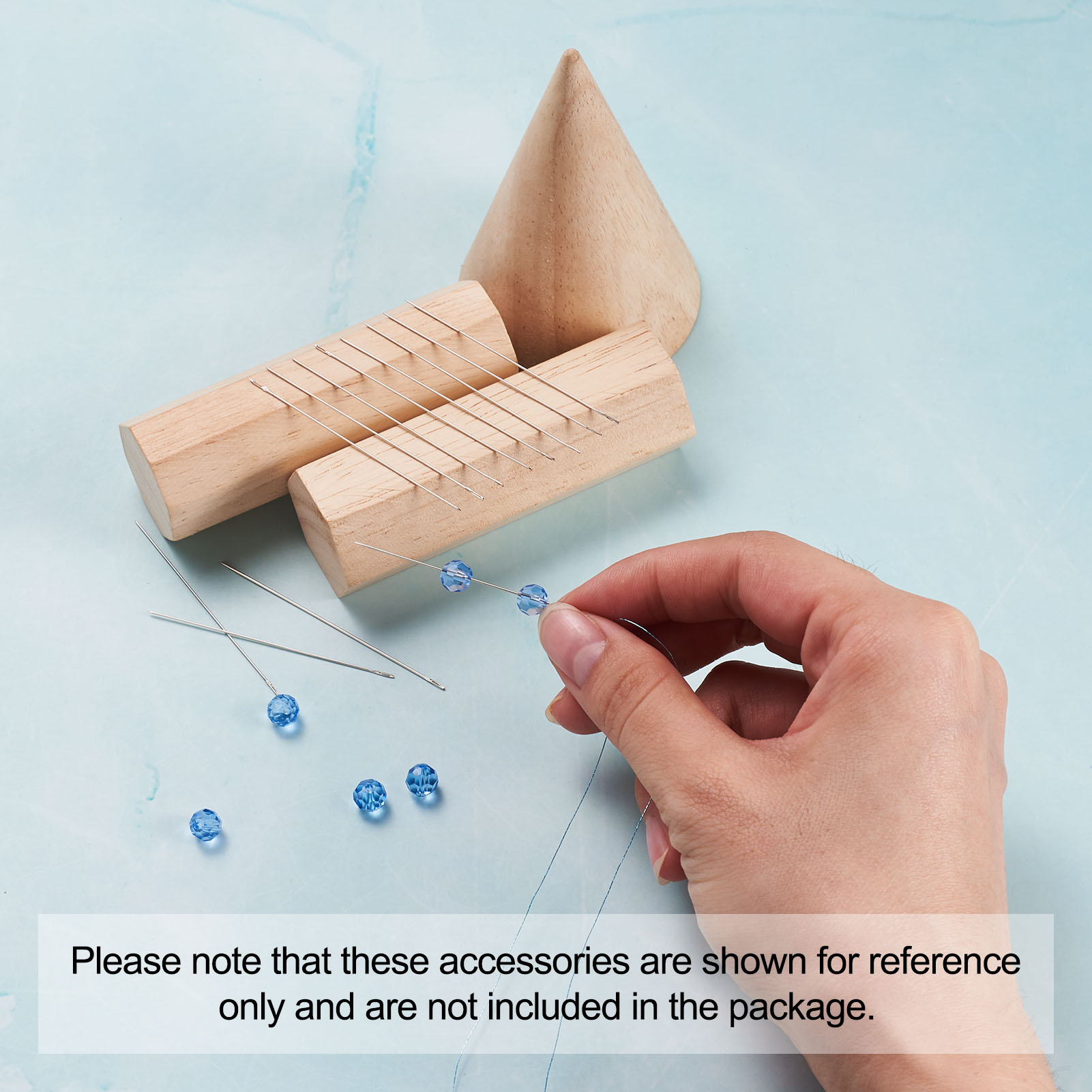 5-10袋ビーズニードルツール、ジュエリーDIY作成アクセサリー用、40~55x0.45~0.7mm、穴: 0.3~0.5mm;約25個/袋