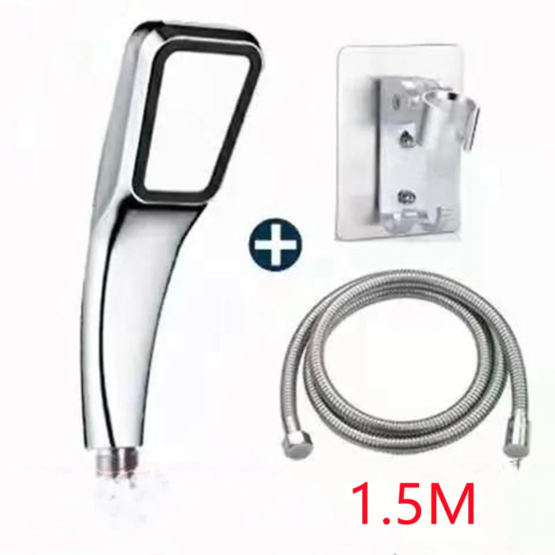 Soffione doccia a 300 fori Flusso di risparmio idrico a pioggia ad alta pressione con ugello spruzzatore in ABS cromato Accessori per il bagno con doccia quadrata