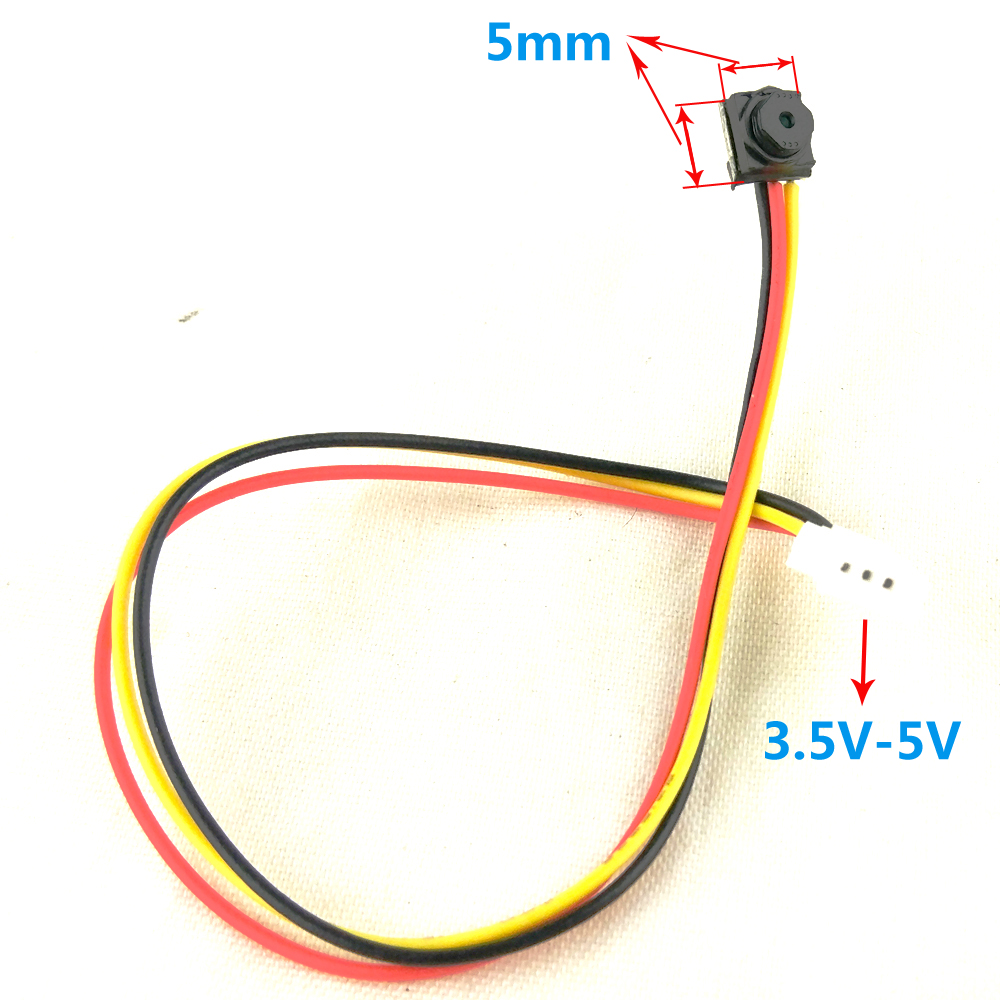 Супер маленькая мини-аналоговая камера 700TVL CMOS, цветной объектив видеонаблюдения, размер 5x5 мм для воздушных самолетов