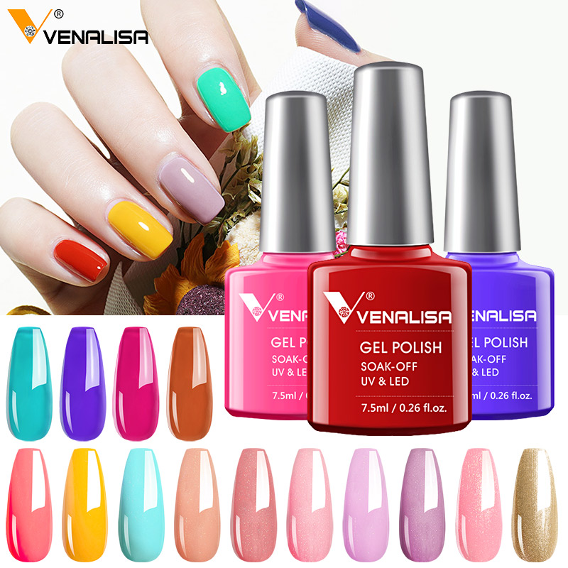 Gel per unghie di colore di lusso Venalisa Gel Smalto per unghie Lacca Soak Off UV LED Smalto per unghie a lunga durata Buon prezzo Smalto super gel