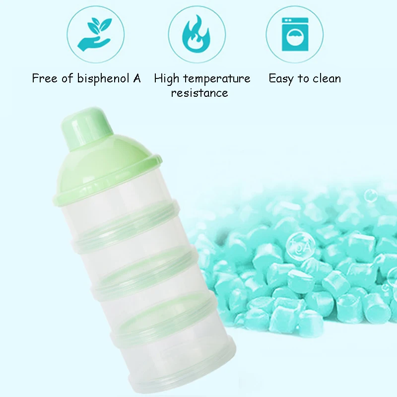 2 Chiếc Di Động Sữa Công Thức Đựng Hộp Đựng Thực Phẩm Bảo Quản Cho Ăn Cho Bé Muỗng 4 Dạng Lưới Tản Nhiệt Kèm Muỗng