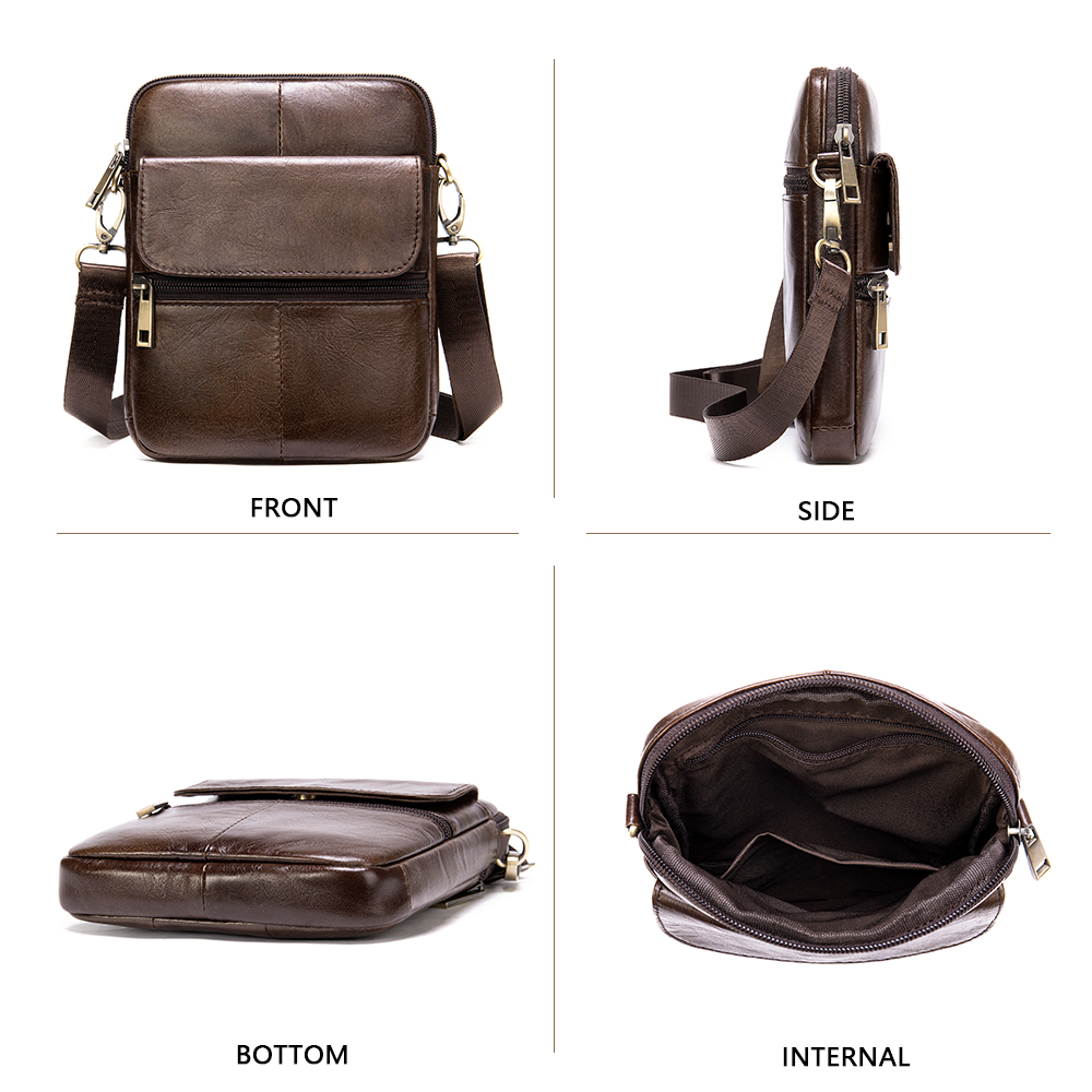 Luufan 2020 Neue Mode Aus Echtem Leder Schulter Tasche für mann Kleine Messenger Taschen Mini Reise Umhängetasche Männer Flap Bag Männlich