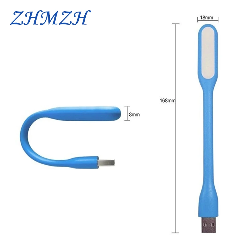 Mini lampada da lettura USB portatile con rotazione di 360 gradi 1.2W 6 luci notturne a LED lampada a risparmio energetico lanterna da campeggio