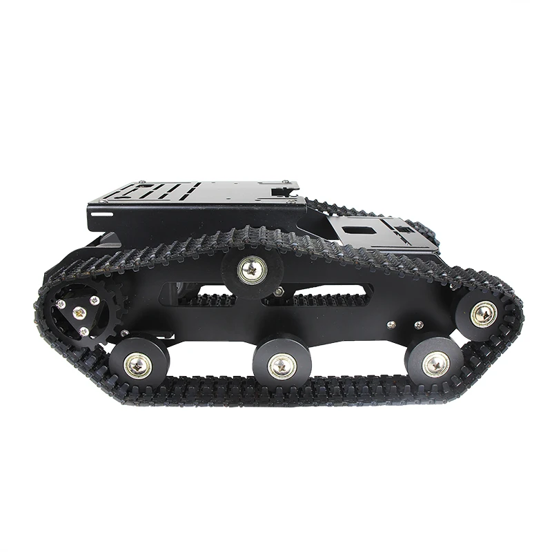 Kit de Chasis de coche con tanque de pista de Robot de Metal inteligente, carga útil de 10KG, Motor Dual de CC de 12V para Arduino Raspberry Pi, proyecto DIY