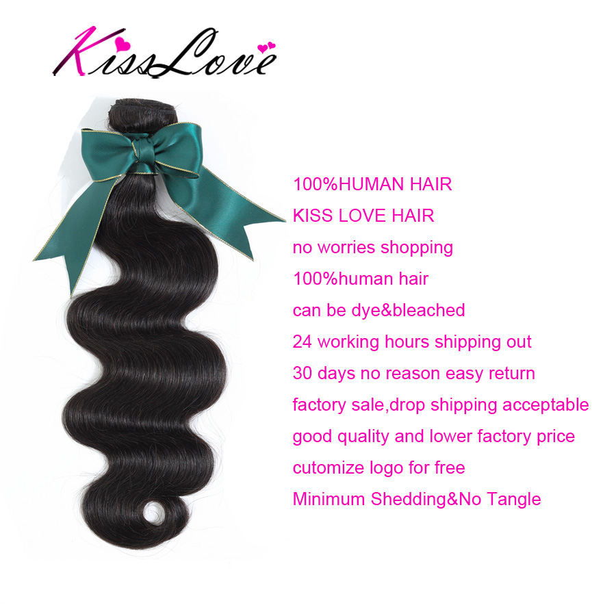 Extensiones de cabello indio ondulado, mechones de cabello humano Remy, 1/3 piezas