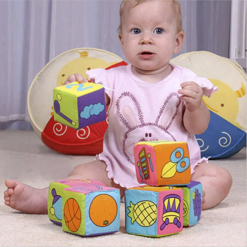 Đồ Chơi Cho Bé Từ 0 12 Tháng Di Động Khối Với Lục Lạc Vải Mềm Chơi Xếp Hình Khối Cho Trẻ Sơ Sinh Đồ Chơi Giáo Dục Cho Bé Lục Lạc