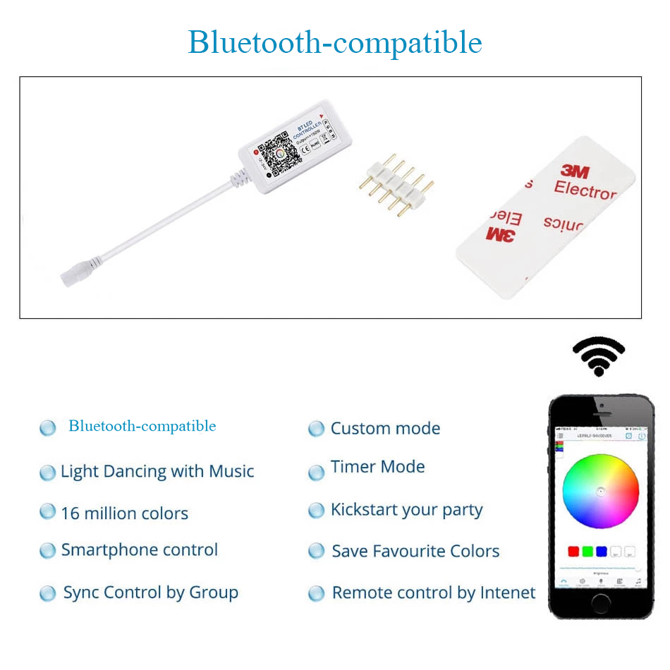 12V 24V LED Streifen WIFI RGB RGBW Controller Android IOS APP Bluetooth-kompatibel Magic Home IR Steuerung für RGB RGBW LED streifen