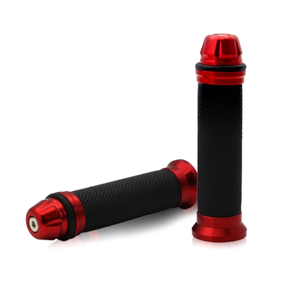 1 Pair 7/8'' Anti-Slip Motorcycle grips hand Handlebar Bar Grips Bicycle Rubber Mountain Cycle Handle Handlebar Bar Grips