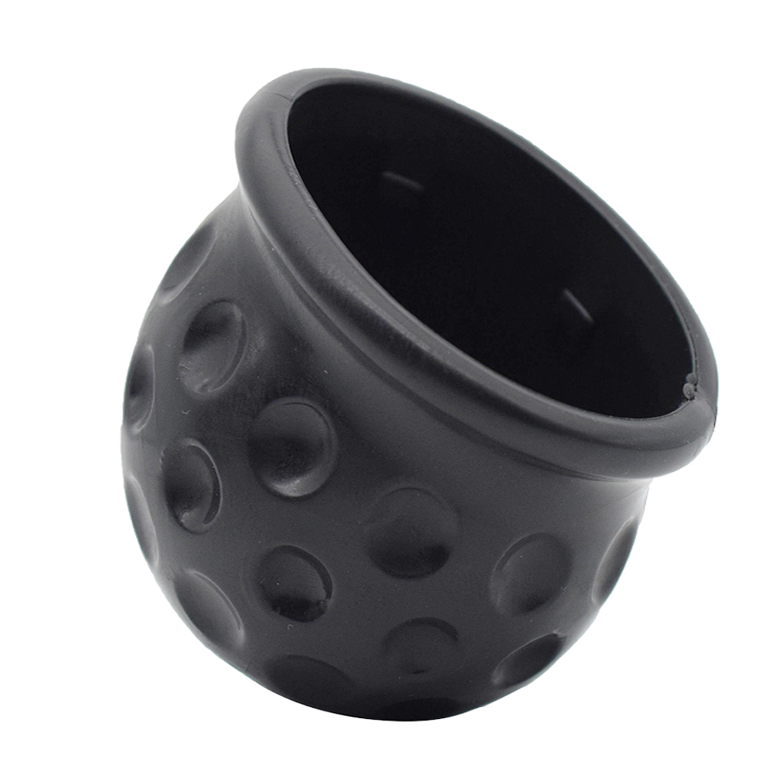 Tapa Universal de cubierta de bola de barra de remolque de 50mm, capó de bola de goma, enganche de remolque, protección de bola de remolque, cubierta de bola de remolque, accesorios negros para coche