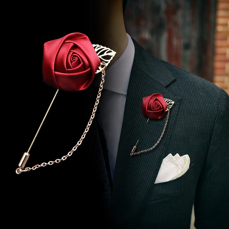 LKY Fr-Broche Boutonnière de Mariage pour Homme et Femme, Accessoires de Bal