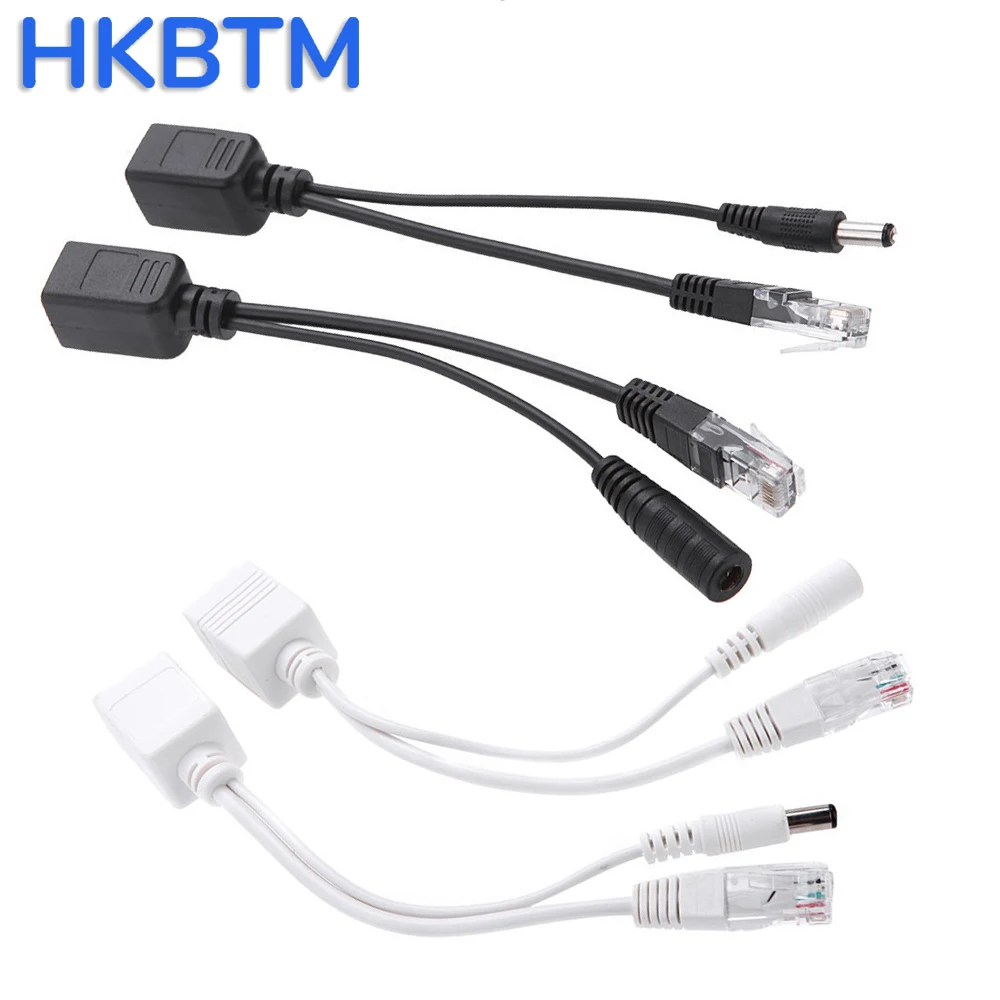 POE-Kabel Passives Power Over Ethernet-Adapterkabel POE-Splitter Injektor-Stromversorgungsmodul 12 V für IP-Kamera
