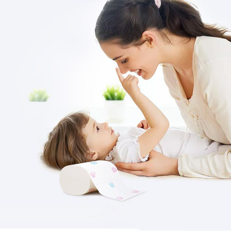 작은 곰돌이 프린트 가정용 화장지, 화장지 롤, 거실 용품, 장식 티슈, 5 겹