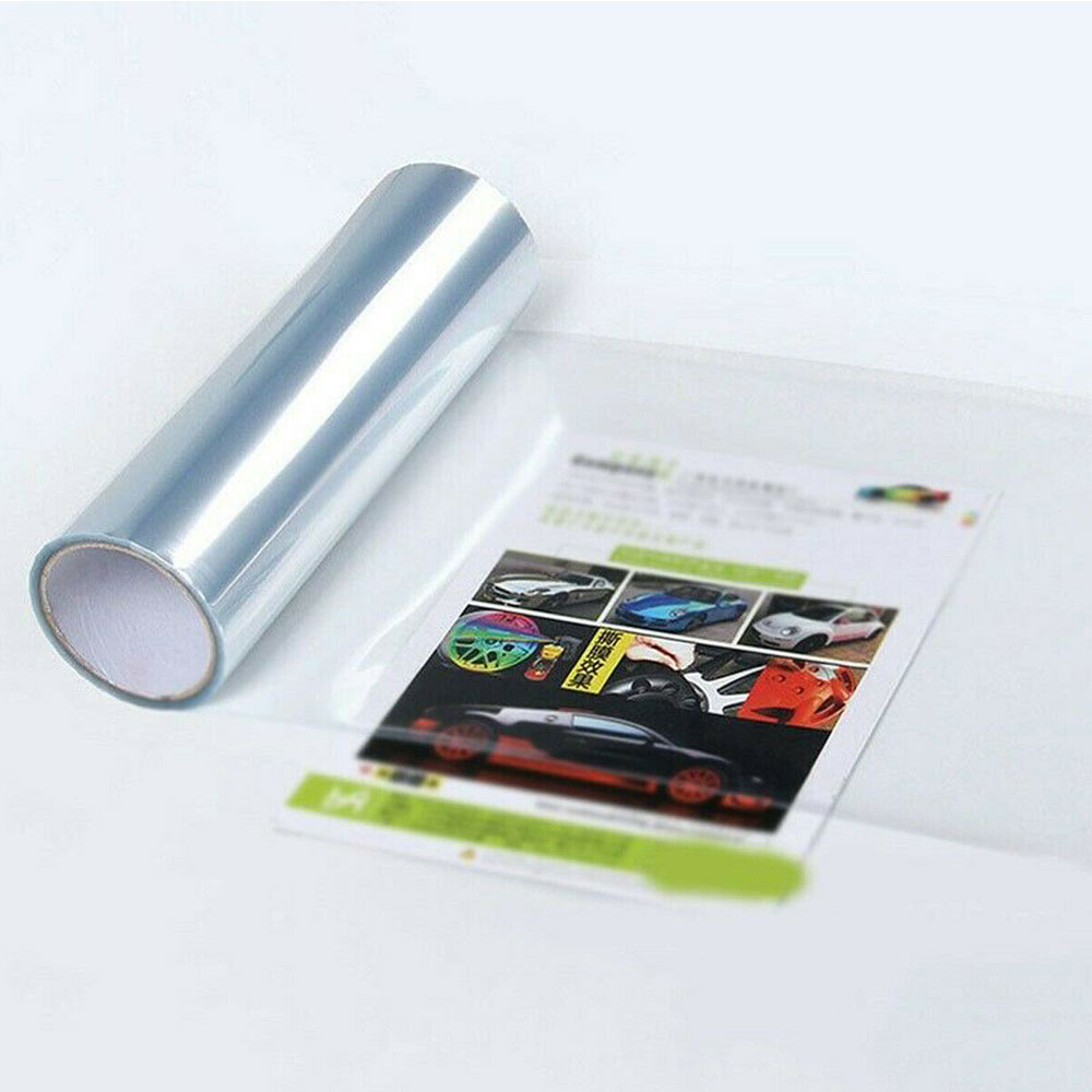 30*120ซม.ไวนิลเคลือบเงาล้างไฟหน้ารถป้องกันฟิล์มกันชนโคมไฟ Protector Wrap สติกเกอร์รถจักรยานยนต์สเก็ตบอร์ดแล็ปท็อป Wraps