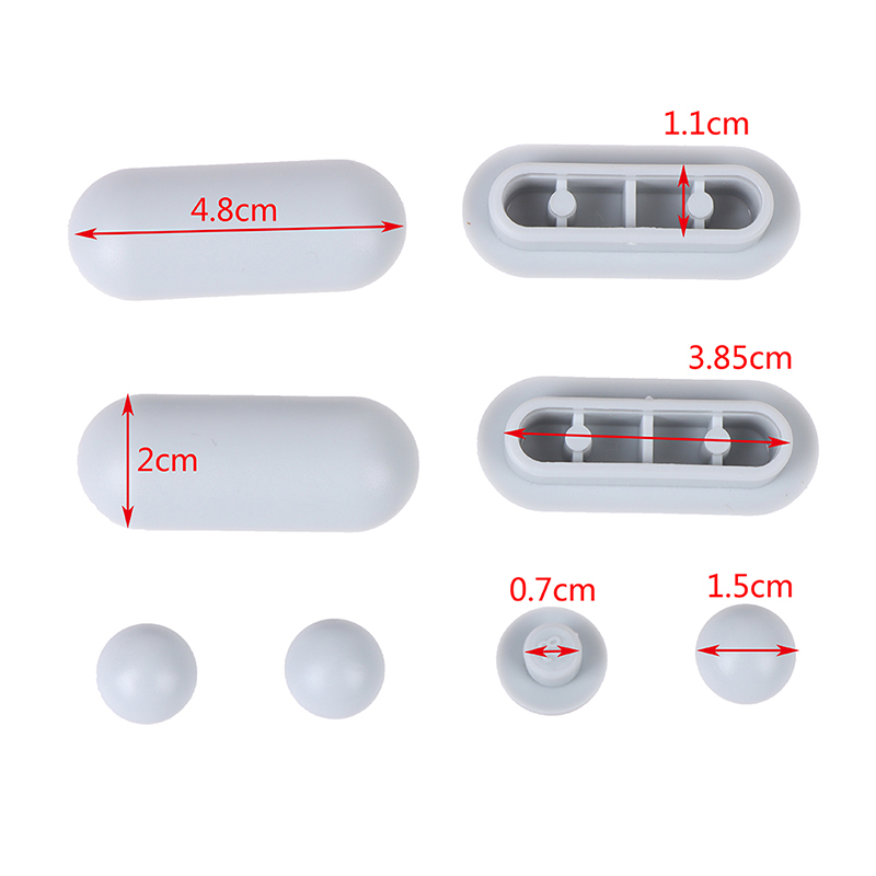 Junta antideslizante de plástico para asiento de inodoro, almohadillas de cojín, cubierta de parachoques, Kits de elevador de baño, 4 unidades por lote