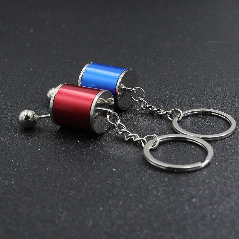 Carro criativo 6 velocidades caixa de engrenagem cabeça chaveiro alavanca transmissão manual metal chaveiro carro reequipamento metal pingente chaveiro