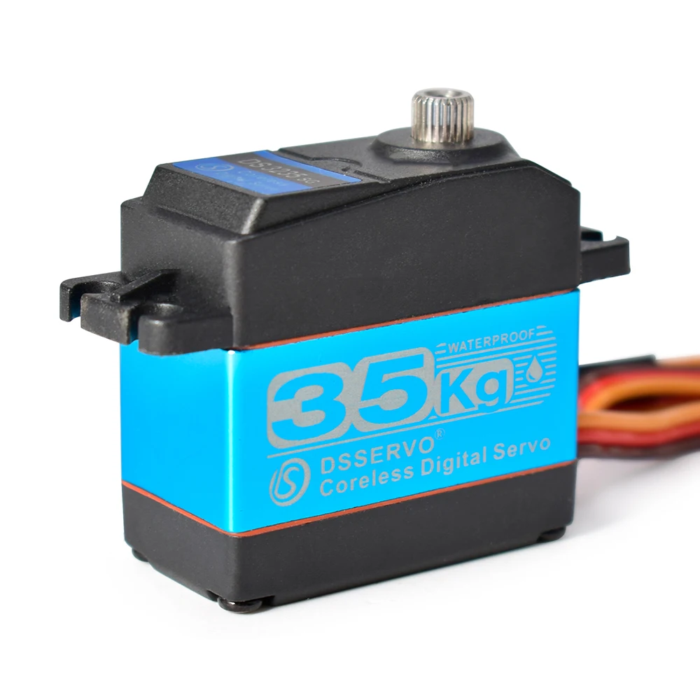 Dsservo Servo RC resistente al agua DS3218 20KG DS3225 25KG DS3235 35KG 180/270 grados para 1/8 1/10 1/12 RC coche Metal Gear Servo Digital