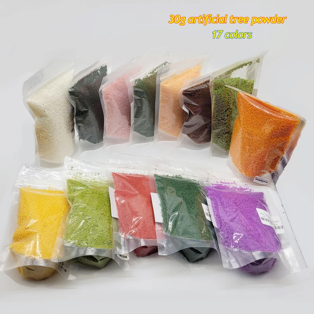 30G Nhân Tạo Cây Bột Micro Khu Vườn Trang Trí Đồ Trang Trí Tán Lá Chất Liệu Cho Mô Hình Cây Phong Cảnh Bố Trí Dioramas