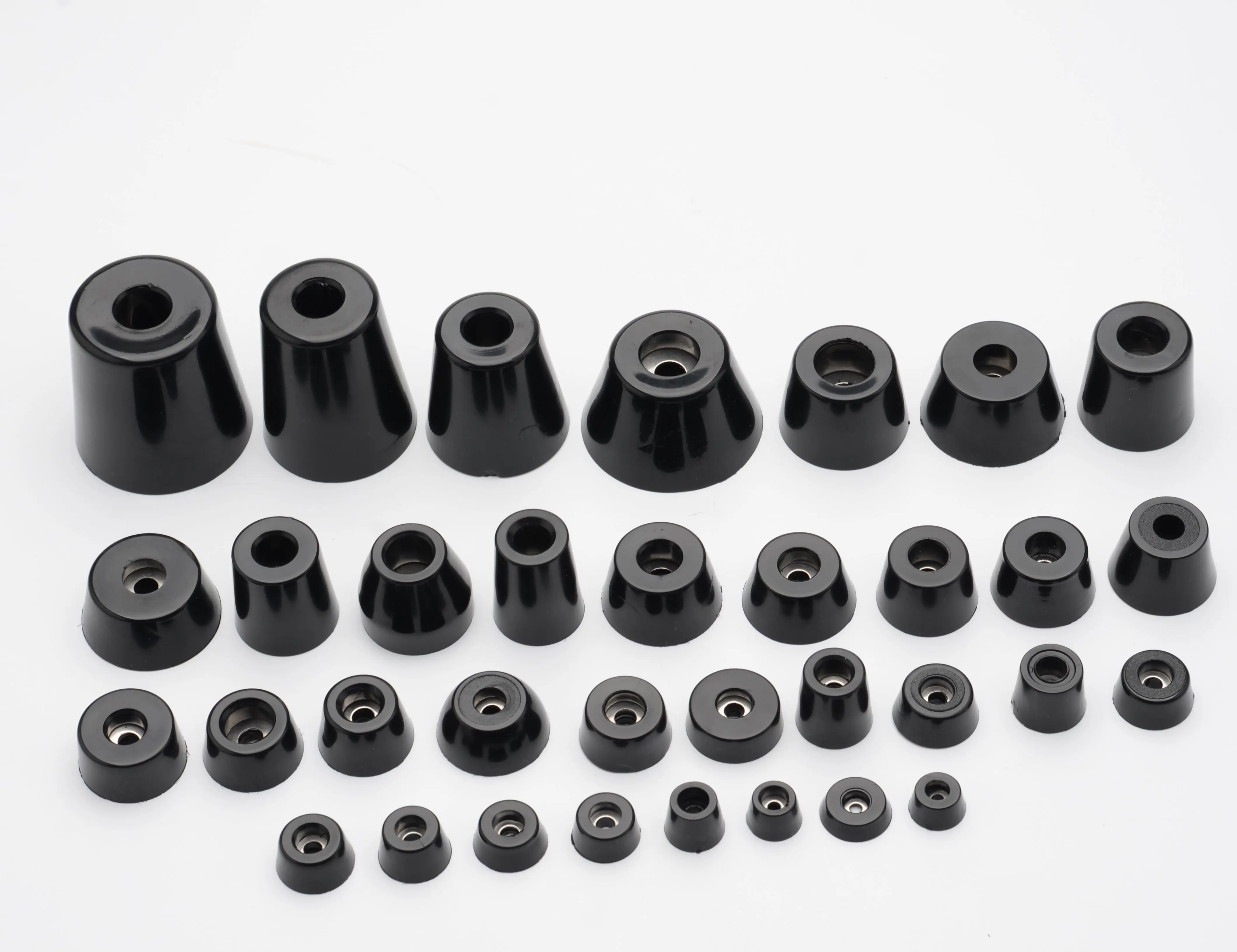 Nhỏ Hấp Thụ Sốc Ghế Thảm Sàn Bảo Vệ Cho Bàn Ghế Cách Nhiệt Đen Cao Su Không Trơn Trượt Đồ Chân Miếng Lót Tủ chân