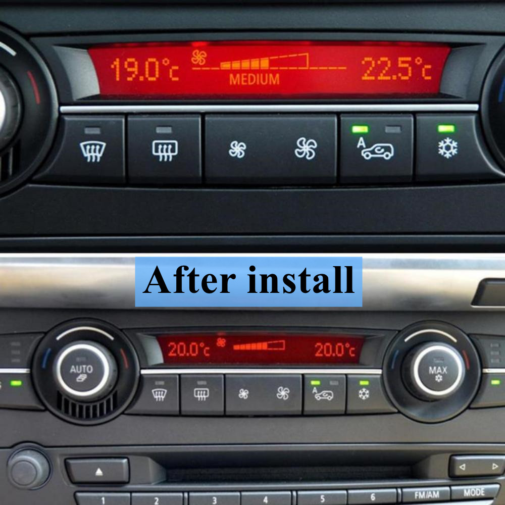 車のダッシュボード空調風量 AC ファンヒーター気候制御ボタンカバー BMW X5 X6 E70 E71 E72 2006-2014