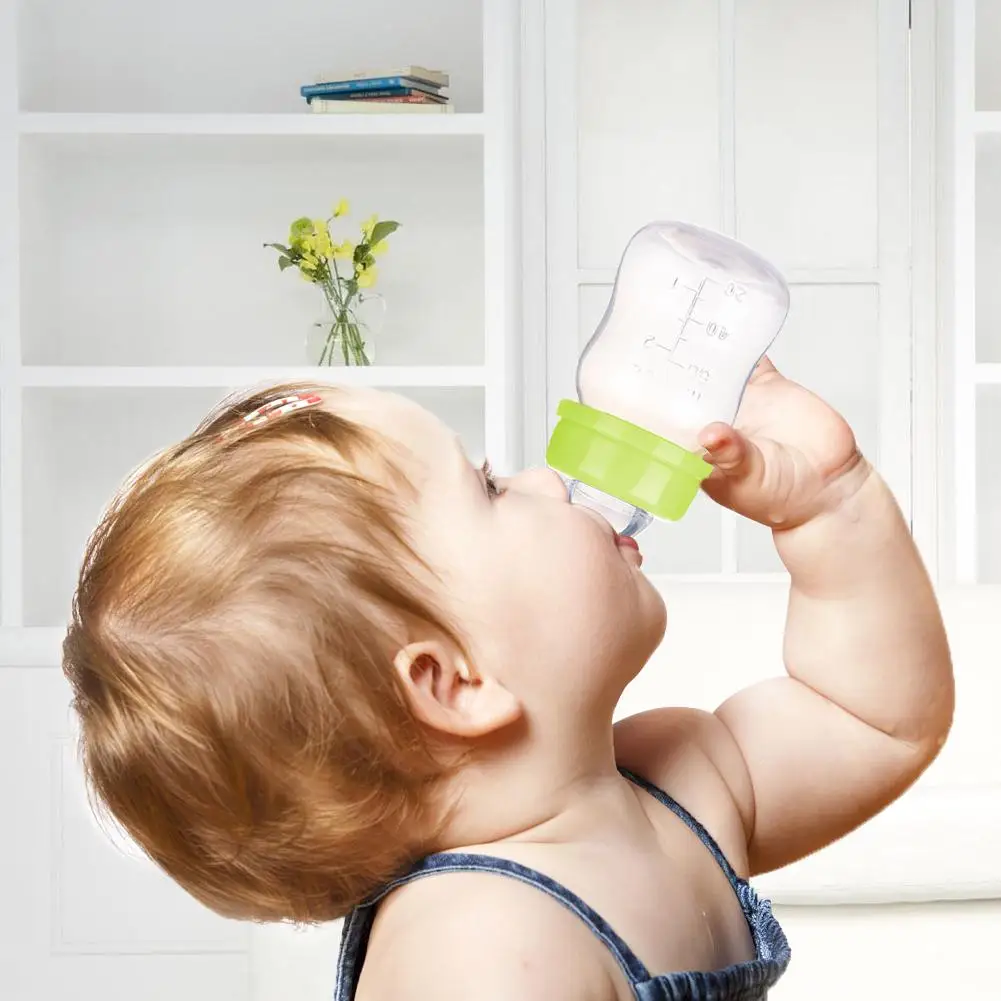 60ML Cho Bé Sơ Sinh Mini Di Động Cho Ăn Điều Dưỡng Bình Không Chứa BPA An Toàn Cho Trẻ Sơ Sinh Điều Dưỡng Núm Vú Chăm Sóc Ăn Trái Cây Sữa chai