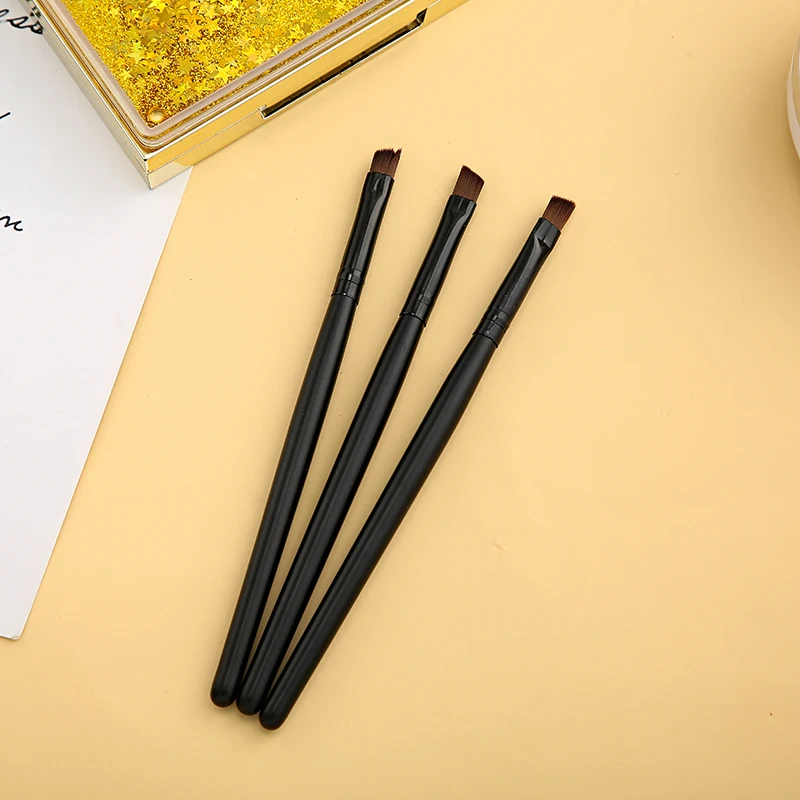 3 Cái/bộ Trang Điểm Đặt Cho Chải Chân Mày Mắt Bàn Chải Bộ Phấn Mắt Mascara Pha Trộn Bút Chì Trang Điểm Mỹ Phẩm Xách Tay Dụng Cụ
