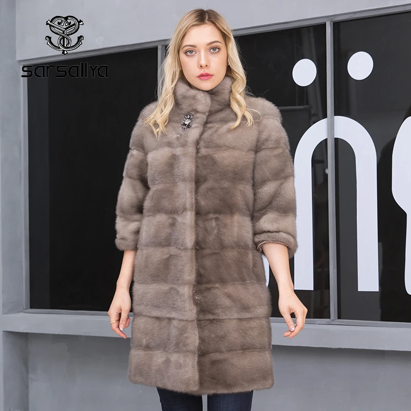 女性の毛皮のコート,女性の髪のコート,厚くて長い本革のジャケット,取り外し可能なコート,冬,2023