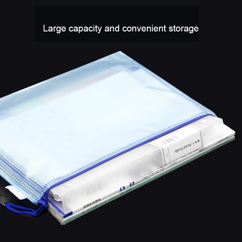 10 stücke Mesh Mäppchen Dokument Tasche Wasserdichte Zip Datei Ordner A4 A5 A6 Schule Bürobedarf Bleistift Fall Lagerung taschen
