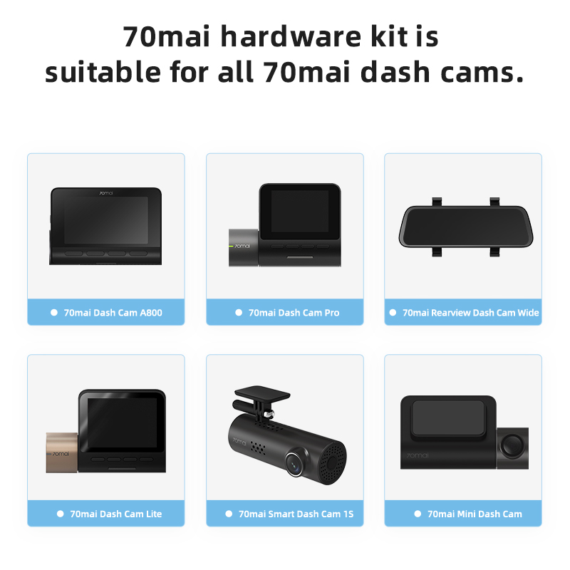 70mai Đậu Xe Giám Sát Cáp UP02 Cho 70mai 4K A800S A500S D06 D07 Lite2 D10 M300 Hardwire Bộ UP02 24H Bãi Đậu Xe Màn Hình