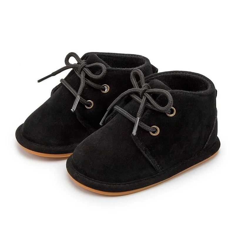 KIDSUN รองเท้าเด็กชายฝ้ายคลาสสิก Non-Slip Soft-Sole ยางเด็กวัยหัดเดินรองเท้าเด็กทารก First walkers 3สี