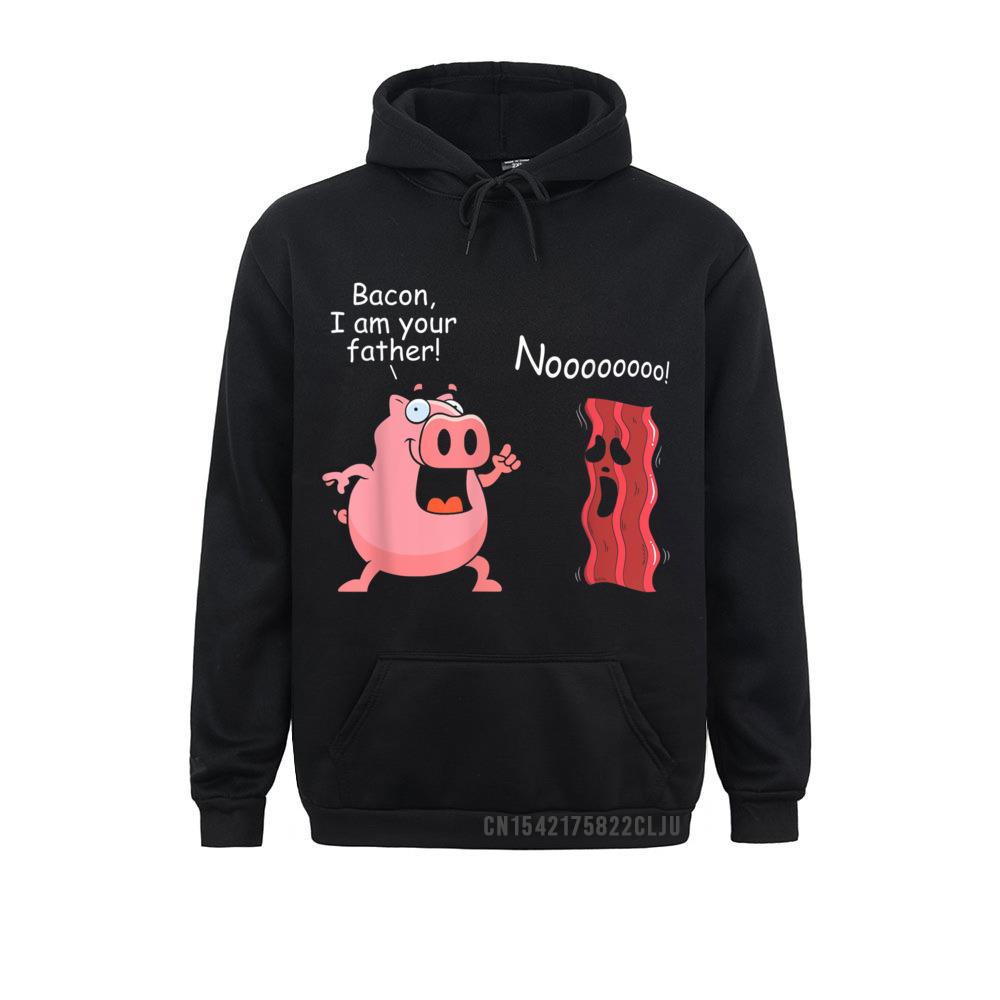 Bacon I Am Your Dad Funny Bacon Hoody Kaus Pria untuk Normal Musim Dingin/Musim Gugur Hoodie Pakaian Fashion Lengan Panjang