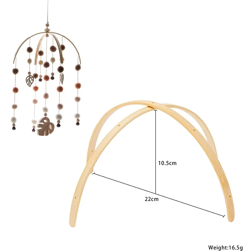 Cắn Cắn 1 Bé Bằng Gỗ Móc Treo Di Động Cũi Móc Treo Khung Giường Chuông Cho Bé Sơ Sinh Thủ Công DIY Phụ Kiện Đồ Chơi Cho Bé bộ Đồ Chơi Trẻ Em Hàng