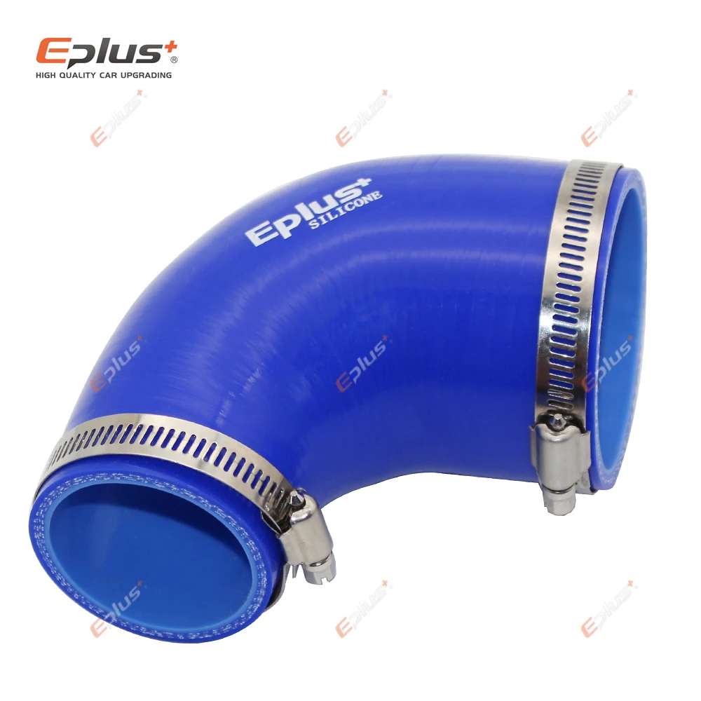 EPLUS Đa Năng Silicone Lửng Ống 90 Độ Lớn Đến Bé Cổng Kết Nối Ô Tô Intercooler Turbo Lượng Ống Nối Xanh Dương Nhiều Kích Thước
