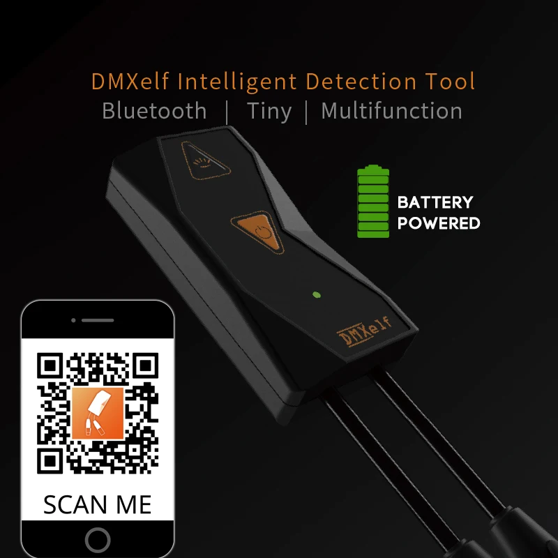 Многофункциональный инструмент для тестирования DMX Pknight DMXelf Тестер DMX (3-контактный или 5-контактный)