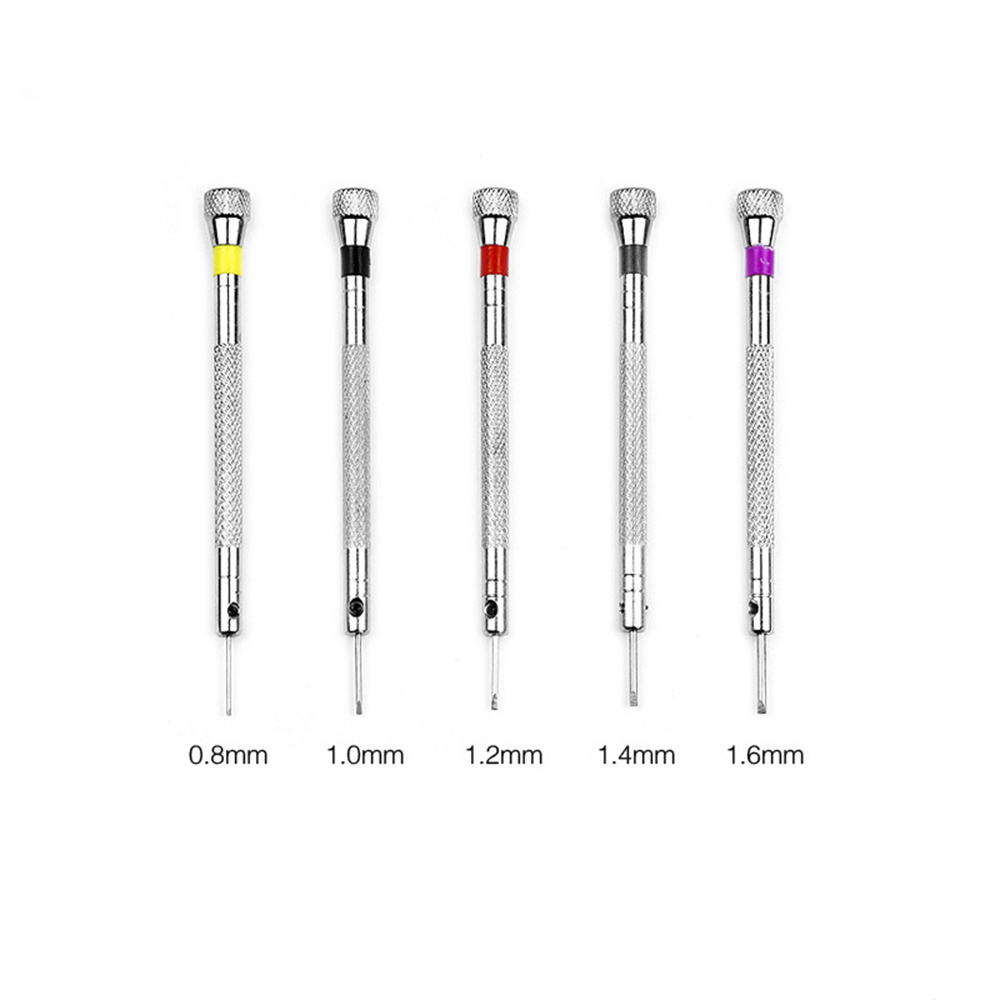 Стальная отвертка 0,8-1,6 мм для ремонта часов, портативные инструменты для удаления ремешка с мини-шпильками, наборы инструментов для часовщика