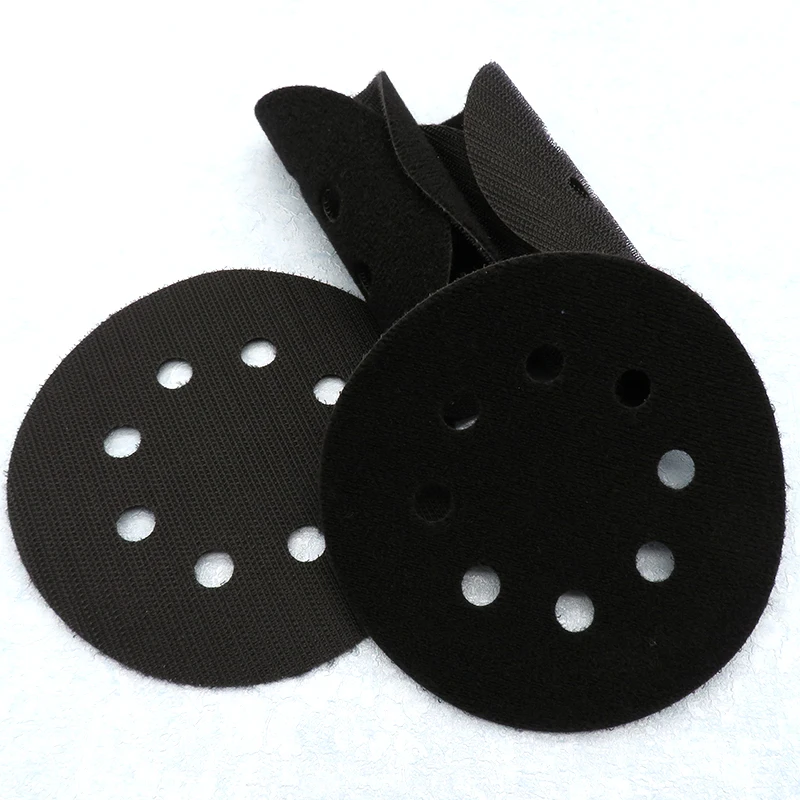 2 Gói Mới 5 Inch (125Mm) 8 Lỗ Siêu Mỏng Bảo Vệ Bề Mặt Giao Diện Miếng Lót Cho Miếng Chà Nhám Móc & Vòng Lặp Chà Nhám Đĩa Bọt Biển