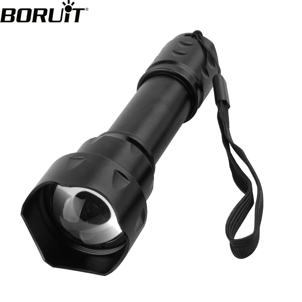 BORUiT T20 Infrarot IR 850 nm Nachtsicht LED Taktische Taschenlampe Zoom IPX6 Wasserdichte Taschenlampe Verwenden 18650 Batterie Jagd Laterne