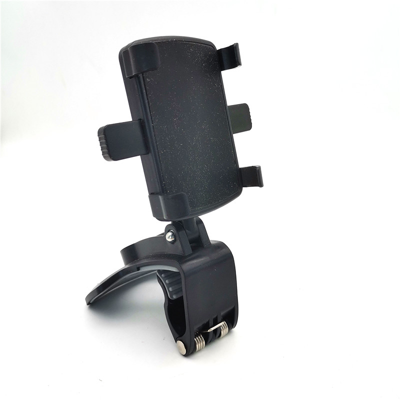360 ° ABS Hitam Dudukan Dasbor Mobil Dudukan Berdiri Penjepit Aksesori Klip untuk Ponsel GPS