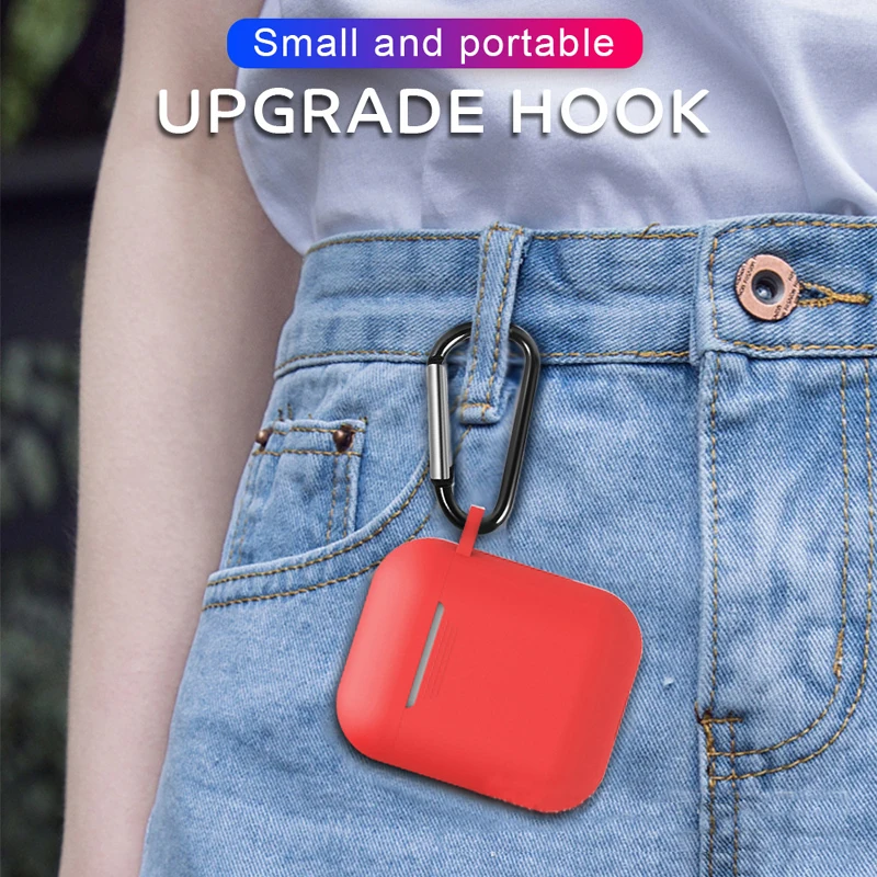Funda para Apple Airpods funda protectora de silicona para auriculares Bluetooth para Apple Airpods funda 1 y 2 funda a prueba de golpes